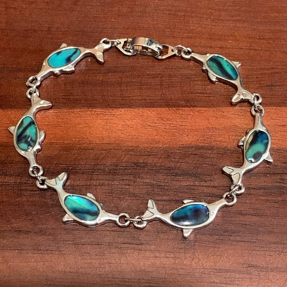 Abalone Shell Dolphin Bracelet